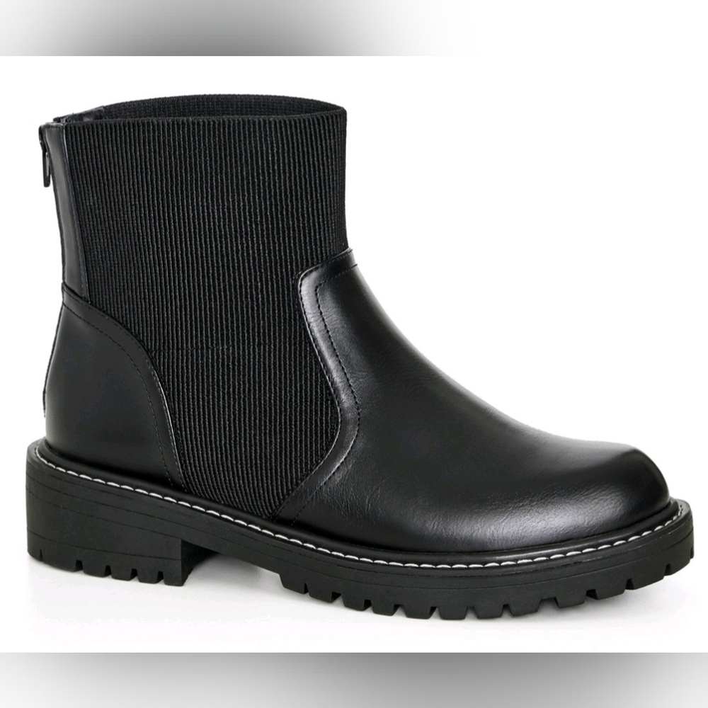 Women's Evans size 9.5 Wide Fit Tammy Ankle Boots Black New Shoes
